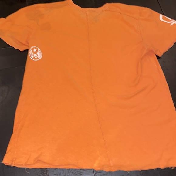 Affliction Buckle Live Fast Orange Short Sleeve Mens T-shirt XL - Picture 6 of 10